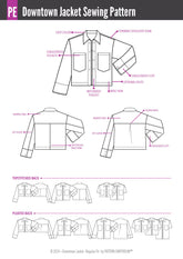 Downtown Jacket | Regular Fit PDF Sewing Pattern